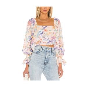 Amanda Uprichard 'Kade' White Top Size S